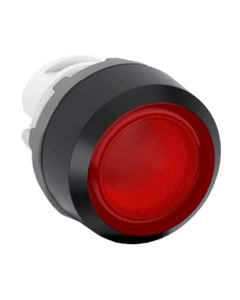 Przycisk kryty podświetlany MP1-11R czerwony, monostabilny, kołnierz z tworzywa, napęd bez ramki