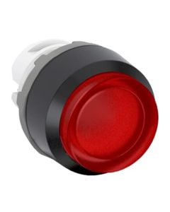 Przycisk wystający podświetlany MP3-11R czerwony, monostabilny, kołnierz z tworzywa, napęd bez ramki