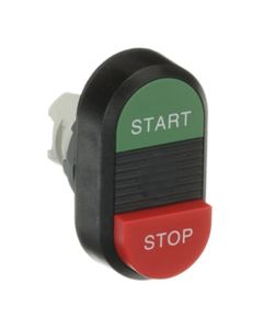 Przycisk 2-klawiszowy MPD15-11B, zielony/czerwony START-STOP, napęd bez ramki