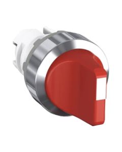 Łącznik pokrętny M2SS1-30R, czerwony, 2-poz. 45°, stabilny, kołnierz metalowy chromowany, napęd bez ramki