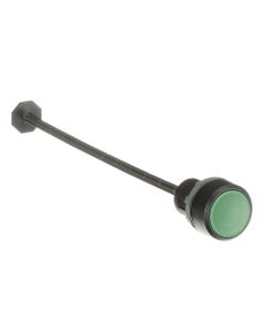 Przycisk do resetu kryty KPR3-100G zielony, monostabilny, kołnierz z tworzywa, sam napęd