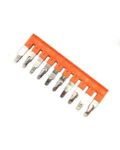 SNK -mostek krosujący JB8-10, 10-biegun. wtykowy, 10 mm2, pomarańczowy, do złączek ZS10