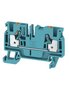 Złączka przelotowa A2C 4 BL, PUSH IN, 4 mm2, 800V, 32A, niebieska, 1 wejście/1 wyjście