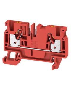 Złączka przelotowa A2C 4 RD, PUSH IN, 4 mm2, 800V, 32A, czerwona, 1 wejście/1 wyjście