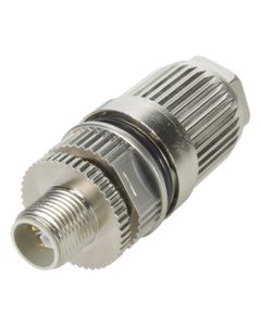 Złącze rozbieralne męskie M12 4P, proste, kod-L, zaciski nożowe, dław. 5.8-13.5mm, M12 Power IDC 4M L-coded