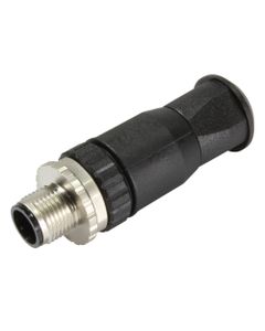 Złącze rozbieralne męskie M12 5P, proste, kod-A, zaciski śrubowe, dław. 4-8mm, M12-Screw-5P-ACOD-M-STR