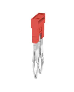Mostek krosujący ZQV 2.5N/2 RD, 2-biegun. wtykowy, 2.5 mm2, czerwony, do serii A
