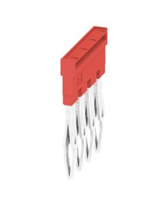 Mostek krosujący ZQV 2.5N/4 RD, 4-biegun. wtykowy, 2.5 mm2, czerwony, do serii A