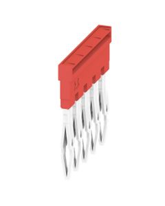 Mostek krosujący ZQV 2.5N/5 RD, 5-biegun. wtykowy, 2.5 mm2, czerwony, do serii A