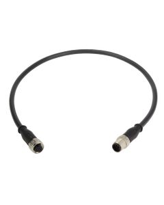 Przewód do czujników dwustronny, złącze 12P M12 żeńskie proste/M12 męskie proste, 5m PUR, Harting