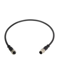 Przewód do czujników dwustronny, złącze 12P M12 żeńskie proste/M12 męskie proste, 5m PVC, Harting