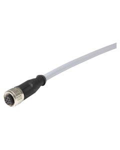 Przewód do czujników M12 8P złącze żeńskie proste, 10m PVC, Harting