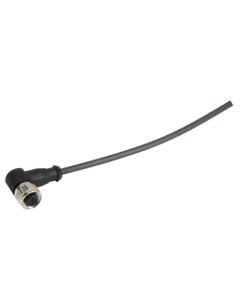 Przewód do czujników M12 3P złącze żeńskie kątowe, 5m PUR, Harting