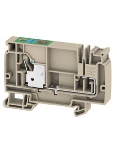 Złączka zasilająca AAP21 10 FE, PUSH IN, 10 mm2, 250V, 57A, ciemnobeżowa, popychacz niebieski/zielony