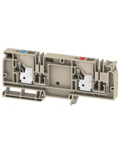 Złączka zasilająca AAP22 10 LO-LO, PUSH IN, 10 mm2, 250V, 57A, ciemnobeżowa, popychacz czerwony/niebieski