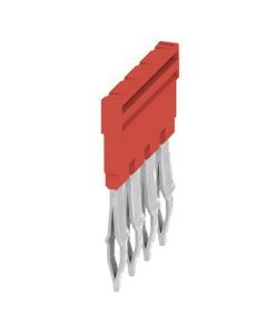 Mostek krosujący ZQV 4N/4 RD, 4-biegun. wtykowy, 4 mm2, czerwony, do serii A