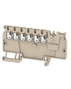 Złączka dystrybucyjna AAP11 1.5 LI OR, PUSH IN, 1.5 mm2, 500V, 17.5A, ciemnobeżowa, popychacz pomarańczowy