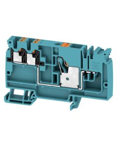 Złączka zasilająca/dystrybucyjna AAP12 10/4X2.5 LO-LI BL/OR, PUSH IN, 10 mm2/2.5 mm2, 800V, 57A/24A, niebieska, popychac...