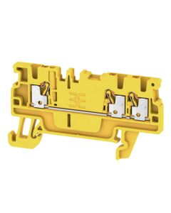 Złączka przelotowa A3C 1.5 YL, PUSH IN, 1.5 mm2, 500V, 17.5A, żółta, 1 wejście/2 wyjścia