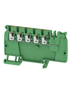 Złączka dystrybucyjna AAP12 2.5 LI GN/OR, PUSH IN, 2.5 mm2, 800V, 24A, zielona, popychacz pomarańczowy