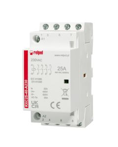 Stycznik modułowy RXC25-40-A230, 25A, 4NO, cewka230V AC, 2 moduły