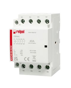 Stycznik modułowy RXC40-04-A230, 40A, 4NC, cewka230V AC, 3 moduły