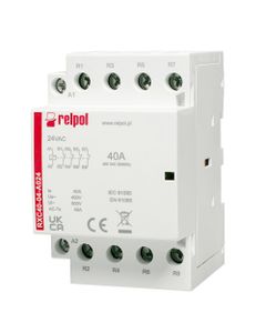 Stycznik modułowy RXC40-04-A024, 40A, 4NC, cewka24V AC, 3 moduły