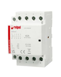 Stycznik modułowy RXC40-40-A230, 40A, 4NO, cewka230V AC, 3 moduły