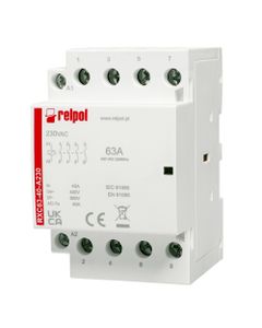 Stycznik modułowy RXC63-40-A230, 63A, 4NO, cewka24V AC, 3 moduły