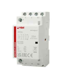 Stycznik modułowy RXC25-31-D024, 25A, 3NO+1NC, cewka24V DC, 2 moduły