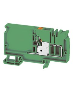 Złączka zasilająca AAP12 10 LO GN/OR, PUSH IN, 10 mm2, 800V, 57A, zielona, popychacz pomarańczowy