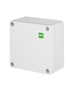 Puszka INDUSTRIAL 2701-00, hermetyczna n/t, 105x105x66mm, IP65, tworzywo ABS, pokrywa szara