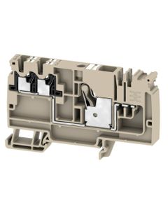 Złączka zasilająca/dystrybucyjna AAP12 10/4X2.5 LO-LI WT, PUSH IN, 10 mm2/2.5 mm2, 800V, 57A/24A, ciemnobeżowa, popychac...