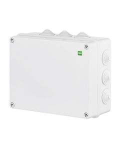 Puszka INDUSTRIAL 2722-02, hermetyczna n/t z dławicami (12 dławic), 305x244x168mm, IP55, tworzywo ABS, pokrywa szara