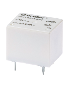 Przekaźnik 36.11.9.012.4011, 1P 10A, cewka czuła 12V DC, styki AgSnO2