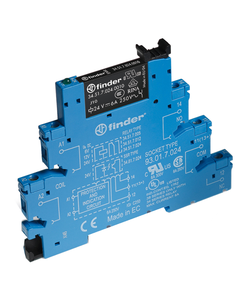 Przekaźnik interfejsowy 38.51.7.024.4050, 1P 6A, ster. 24V DC, styki AgSnO2, zaciski śrubowe