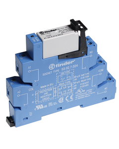 Przekaźnik interfejsowy 38.52.7.024.0050, 2P 8A, ster. 24V DC, styki AgNi, zaciski śrubowe
