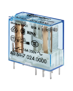 Przekaźnik 40.61.9.014.0301, 1Z 16A, cewka 14V DC, styki AgCdO
