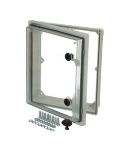 Okienko inspekcyjne PW 343009T, 342x295x88mm, poliwęglan, IP66, IK09