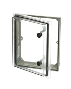 Okienko inspekcyjne PW 403409T, 394x346x88mm, poliwęglan, IP66, IK09