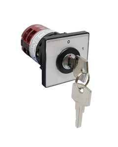 Łącznik krzywkowy 4G10-91-U S29, 10A, 2-fazowy, 2-położ. (0-1), tablicowy, do otw. fi 22,5mm, pokrętny kluczem