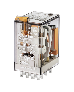 Przekaźnik 55.34.8.110.0040, 4P 7A, cewka 110V AC, styki AgNi, wskaźnik zadziałania, przycisk testu