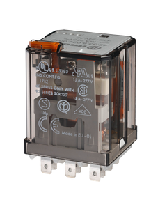 Przekaźnik 62.33.9.024.0040, 3P 16A, cewka 24V DC, styki AgCdO, wskaźnik zadziałania, przycisk testu