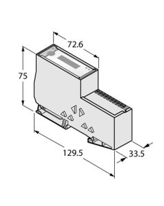 Sprzęgacz magistrali (Gateway) BL20-E-GW-EC, bramka ECO dla EtherCat, IP20