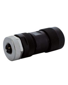 Złącze rozbieralne żeńskie M12 5P, proste, kod-L, zaciski śrubowe, dław. 8-13mm, żyły max. 2.5mm2