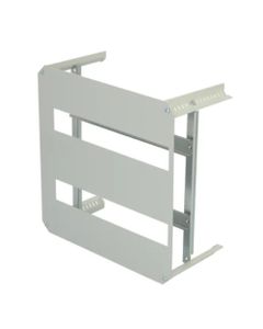 Rama z szynami i maskownicą DRS ARCA 404021, 2 rzędy x 17 mod., do szafek ARCA 400x400x210