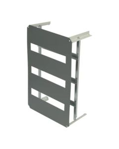 Rama z szynami i maskownicą DRS ARCA 604021, 3 rzędy x 16 mod., do szafek ARCA 600x400x210
