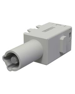 Han-Modular, moduł Han Domino Multiplier, męski, 1-pin + 4 połączenia spec., 16A 400V, zaciski Push-in, 0.5-2.5 mm2, duż...