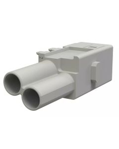 Han-Modular, moduł Han Domino CC Cube, żeński, 2-pin, 40A 500V, zaciski Push-in, 1.5-6 mm2, mała zatyczka (Han-Mod_M_CC_...
