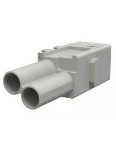 Han-Modular, moduł Han Domino CC Cube, żeński, 2-pin, 40A 500V, zaciski Push-in, 1.5-6 mm2, duża zatyczka (Han-Mod_M_CC_...
